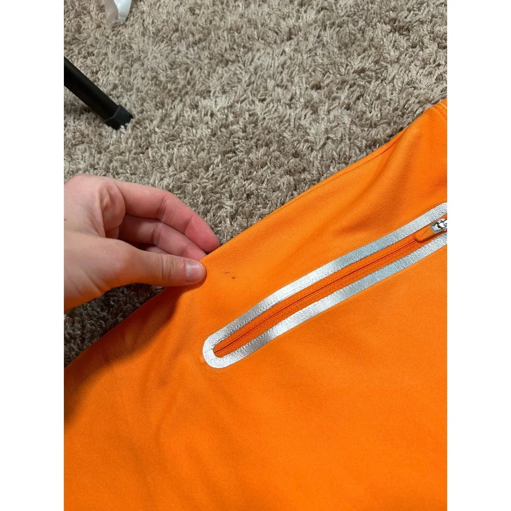 Nike Golf Tour Performance Orange Dri-FIT Skort Zipper Pockets Womens Large
